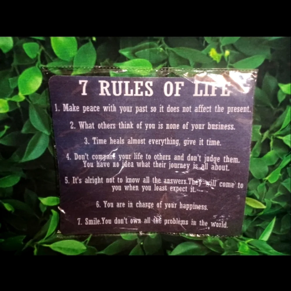 7 Rules Of Life Mousepad